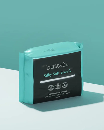 Silky Biodegradable Face Towels | Extra Thick Soft | Sensitive Skin Trave
